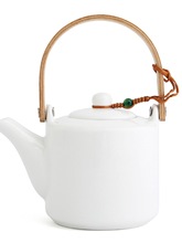 AY35新中式茶壶简约风提梁壶套件茶具精致陶瓷杯防烫杯家居泡茶壶