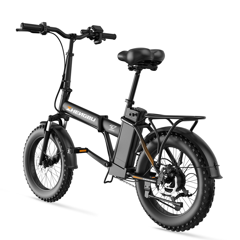 正步折叠山地电动车500w大功率铝合金锂电池雪地车减震变速越野车