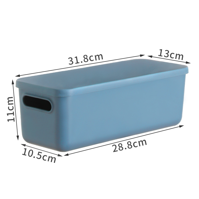 Kitchen Storage Box Cosmetics Sundries Snacks Storage Basket Kitchen Finishing Box Home Wholesale Plastic Storage Box