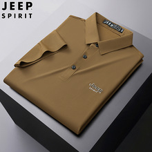 JEEP SPIRIT夏季24新款POLO衫刺绣时尚中青年短袖百搭潮流宽松T恤