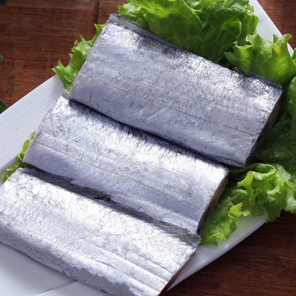 东海舟山小眼带鱼段精选带鱼大段精选特大段精选带鱼中段真空包装