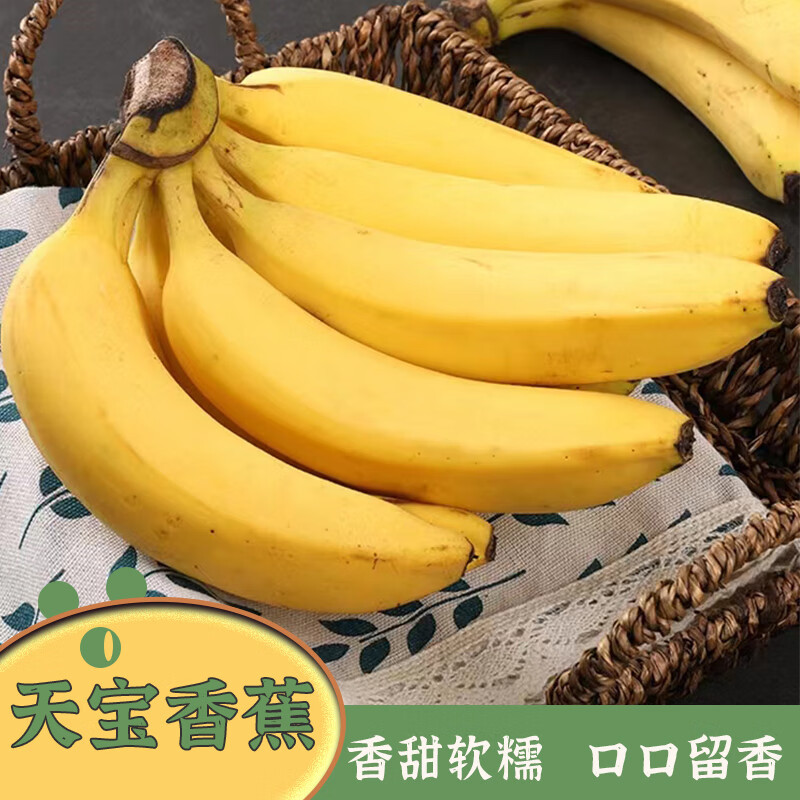 福建漳州天宝香蕉新鲜采摘5斤装天宝蕉当季特产水果产地直发包邮