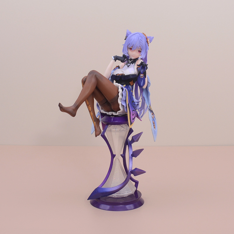 原神刻晴手办周边 璃月七星 玉衡星 美少女手办公仔车载摆件模型