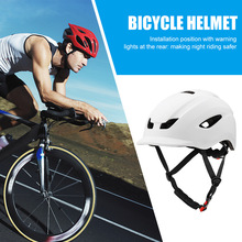 NEW Ultralight Bicycle Helmet Adjustable Taillight Road跨境