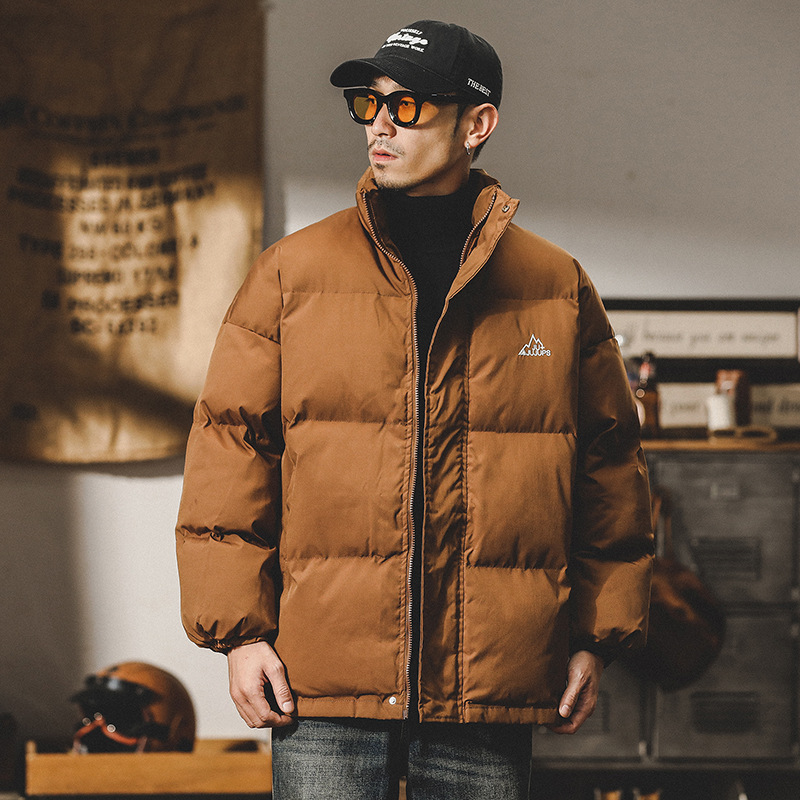 潮流保暖服秋冬防寒服加厚面包美式拉德男冬季棉衣美款宽松外套男