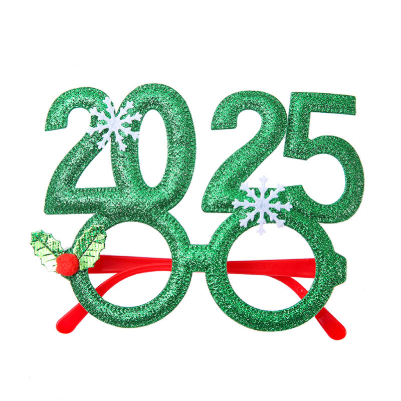 2025 New Christmas Glasses Glasses Factory Party Adult and Children Gift Party Gathering Props New Year Glasses