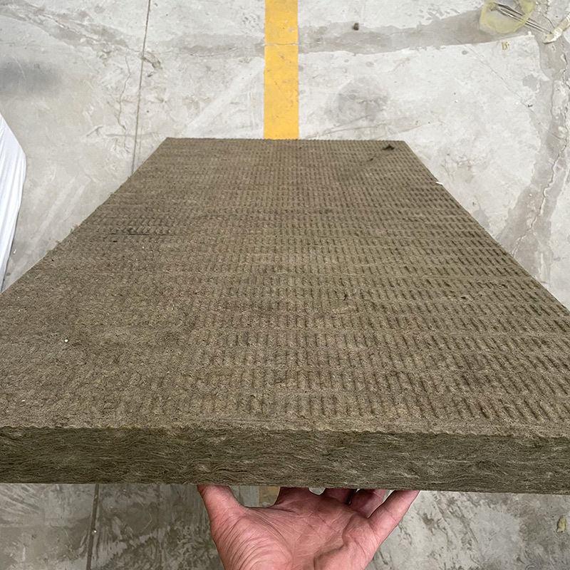 防火黑棉硬质岩棉板外墙保温憎水吸音板防水岩棉板彩钢屋顶隔热板