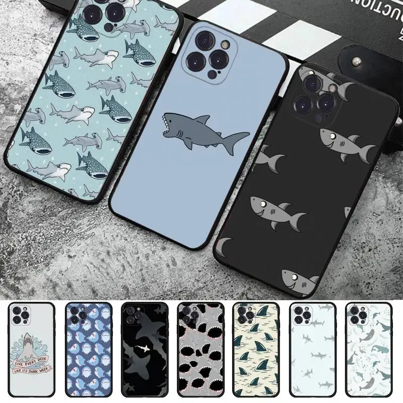 适用iphone15卡通可爱鲨鱼手机壳-阿里巴巴