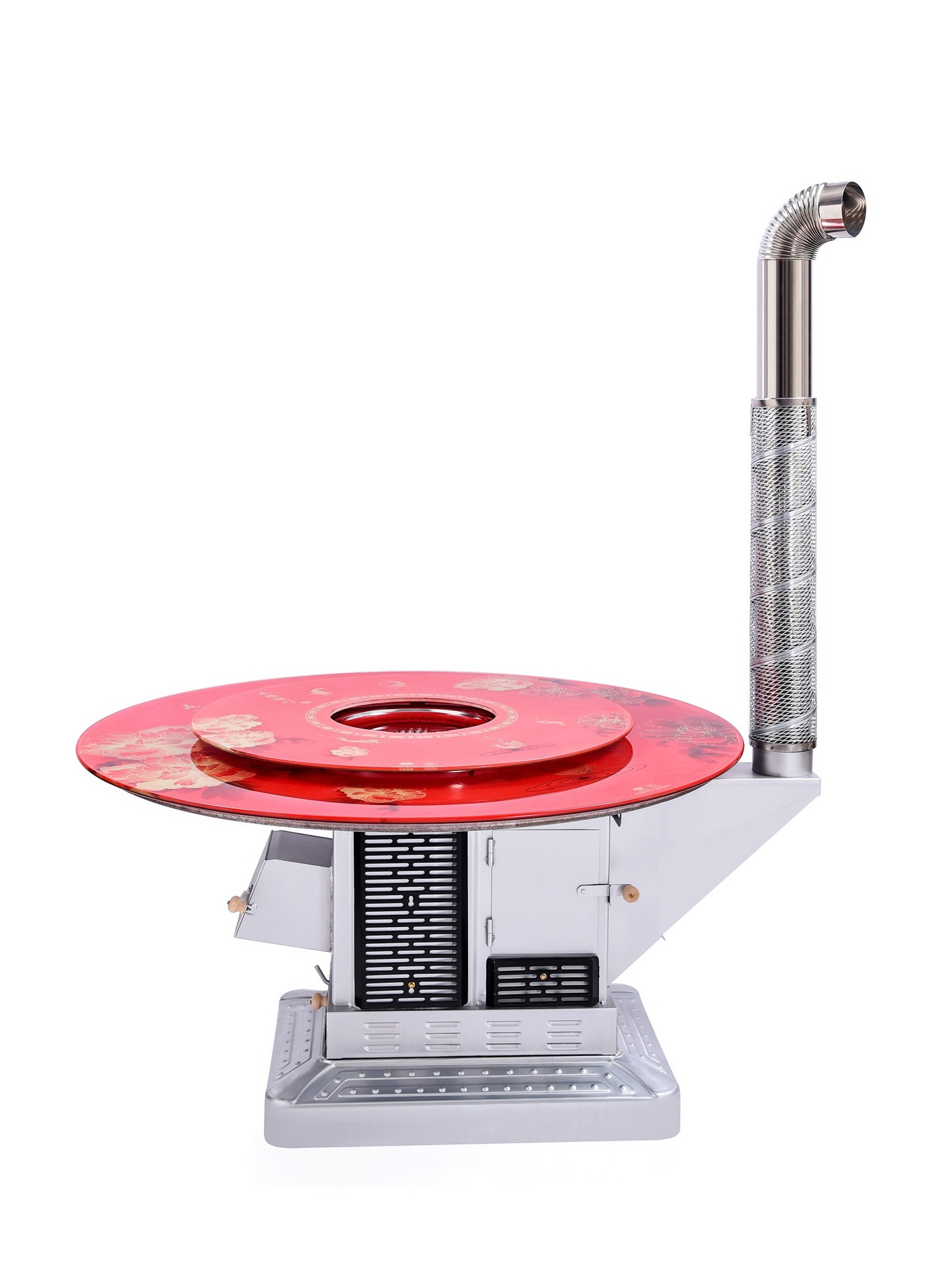 新款气化炉农村家用取暖炉节能无烟烤火炉加厚回风炉柴火炉灶