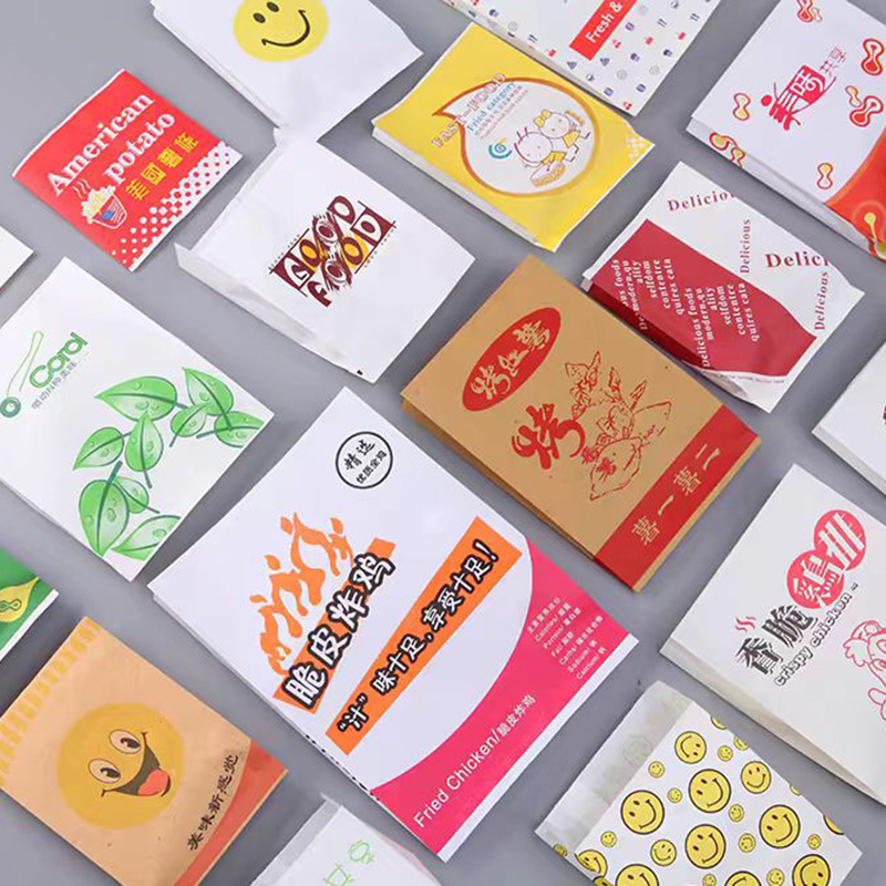 05成交68.0万个厂家批发手抓饼包装袋食品纸袋一次性烤肠防油