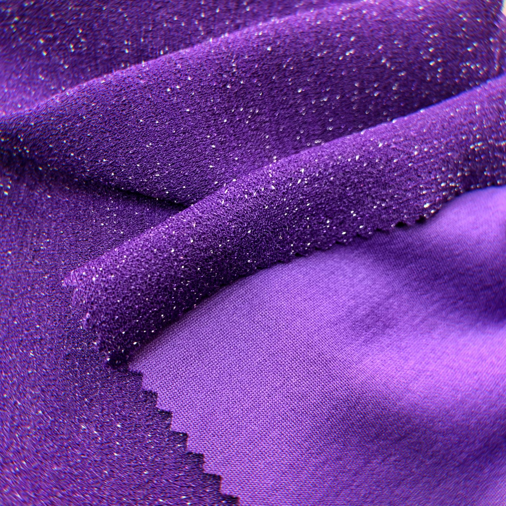 多丽丝星光麻2021时装面料布面带银丝闪闪适用裙子礼服等