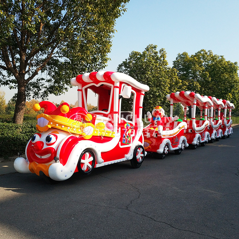 户外旅游公园商场小火车无轨电动观光小火车游乐设备儿童游乐设施