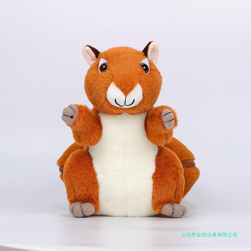 跨境新品坚果松鼠毛绒玩具坚果包裹松鼠送礼物可爱松鼠公仔-阿里巴巴