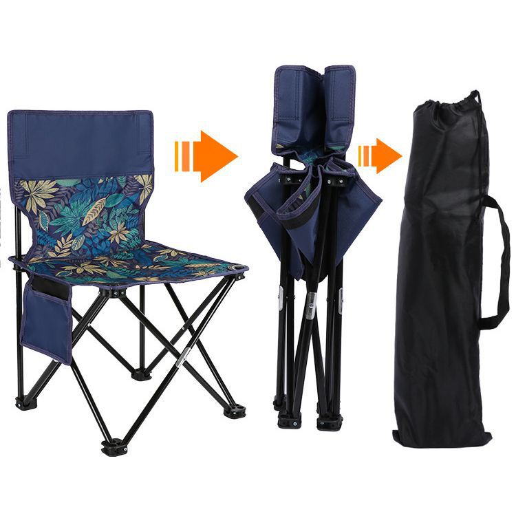 New Metal Folding Chairs Outdoor Folding Chair Portable Picnic Moon Chair Camping Camping Equipment Supplies Wholesale