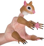 跨境新品汉迪松鼠手指木偶动物手指玩偶儿童手偶玩具厂家直销