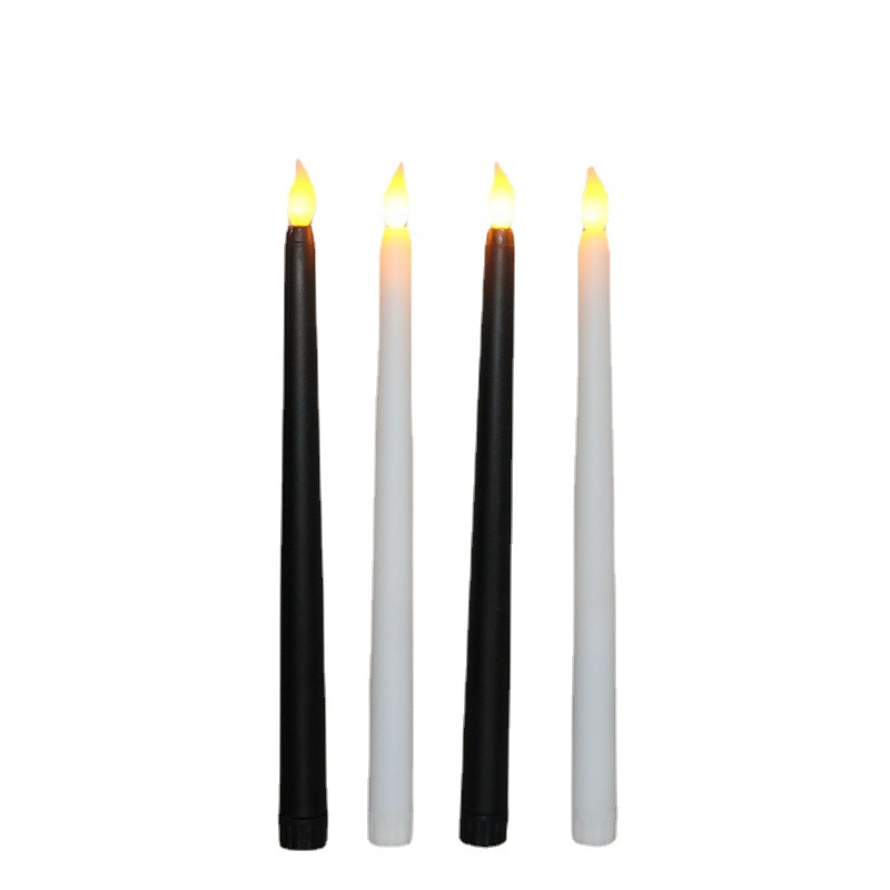 Led Long Brush Holder Electric Candle Lamp Cross-Border Home Restaurant Atmosphere Decoration 10 Key Remote Control Magic Stick Candle