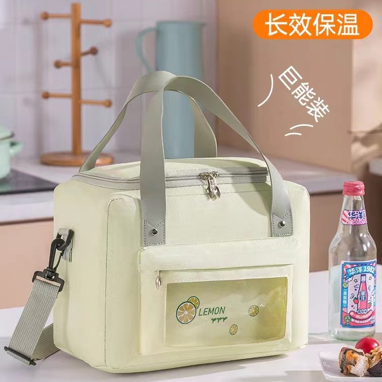 饭盒手提袋保温包上班族带饭便当手提包小学生大容量饭兜加厚铝箔