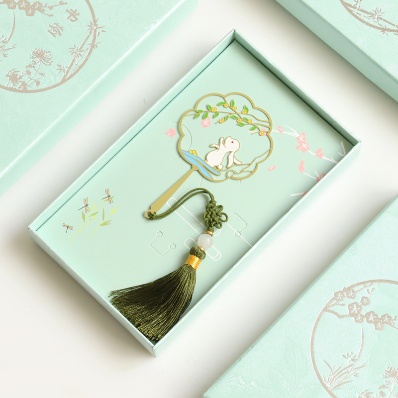 蟾宫折桂古典风嫦娥中秋节书签logo团圆兔学生用文创礼品-阿里巴巴