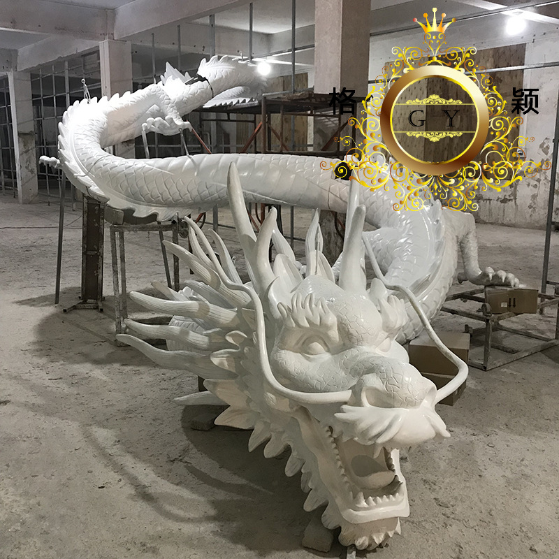 玻璃钢铸铜中国龙雕塑装饰工艺品酒店酒楼景观雕像雕刻品泥雕泡雕