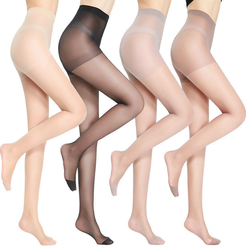 Summer Female Stocking Thin Sexy Extra Cored Silk Stockings Level T Butterfly One Line Crotch Snagging Resistant Jumpsuit