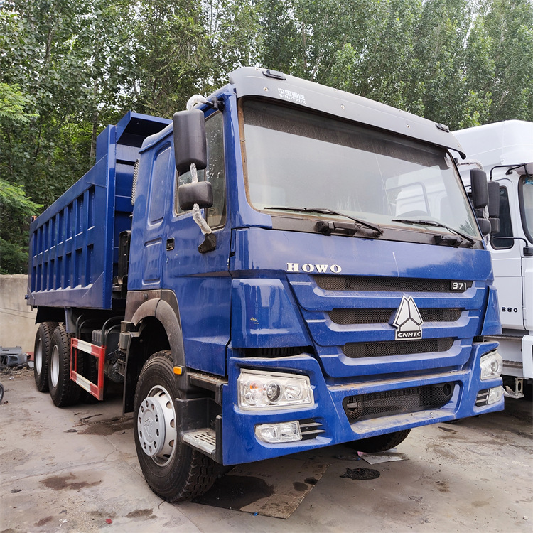 湖南出口非洲外贸 二手后八轮翻斗车 十轮卡车 371马力豪沃自卸车
