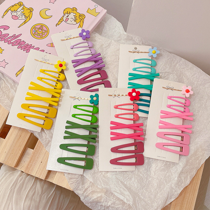 Children's Online Red Barrettes Summer 2023 New Little Girl's Hair Pin Cute Girl Hair Clip for Broken Hair Barrettes Son Hairware