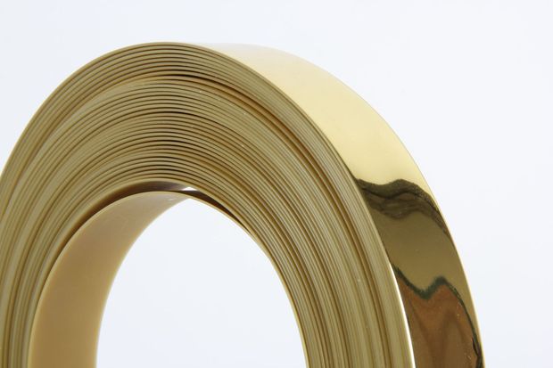 源头厂家封边条pvc金色拉丝镜面abs拉丝装饰条热熔带胶包边条订做