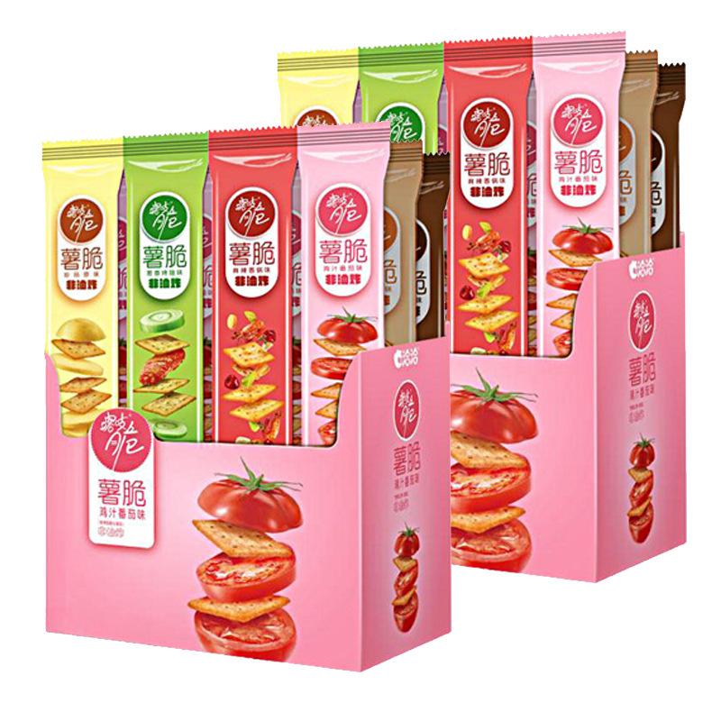 洽洽喀吱脆薯片嘎吱脆洽洽薯脆网红儿童爆款吃货办公室零食大礼包