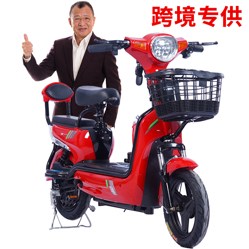 (Exclusive for Export) 48V Battery Car Double Adult Two-Wheel Electric Bike Car New Style