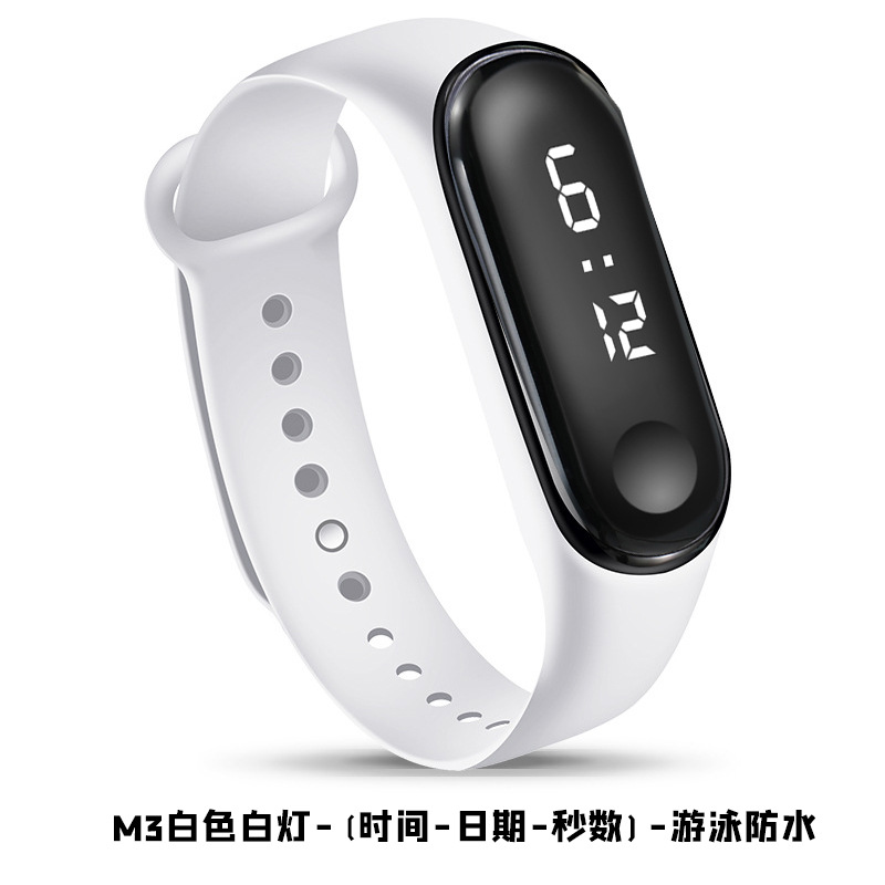 New Xiaomi Three-Generation Bracelet Fashion Sports Waterproof Student Couple Swimming Waterproof Touch LED Electronic Watch