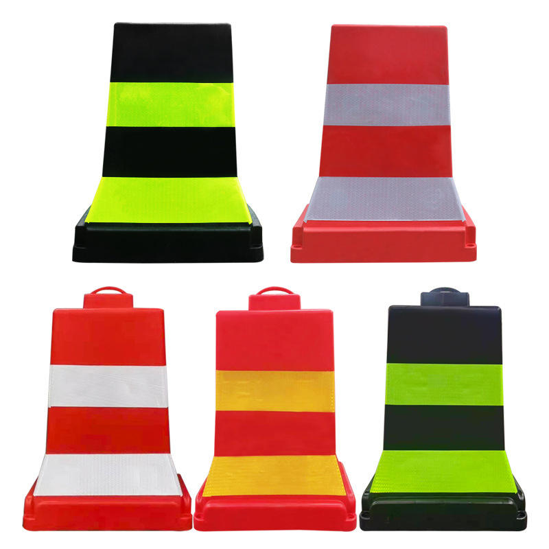 pvc隔离墩交通设施反光塑料水泥马防撞墩警示分流橡胶堆叠式路障