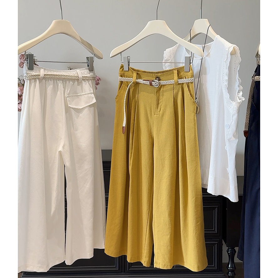 【秒杀】2025新款春秋季休闲阔腿裤子女高腰显瘦宽松直筒裤清货