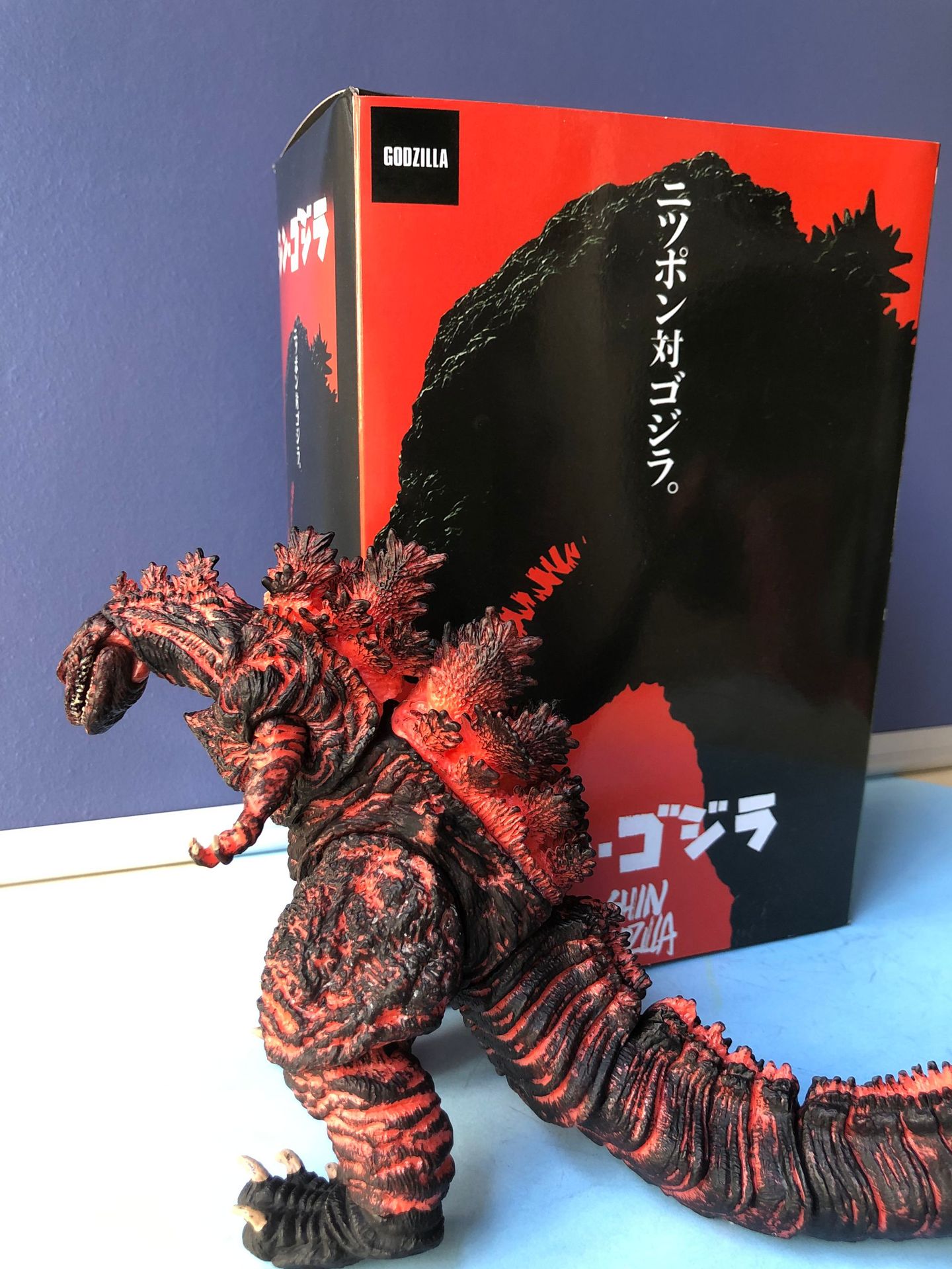 neca 哥斯拉 2016版 觉醒哥斯拉 红莲哥斯拉 7寸可动手办模型