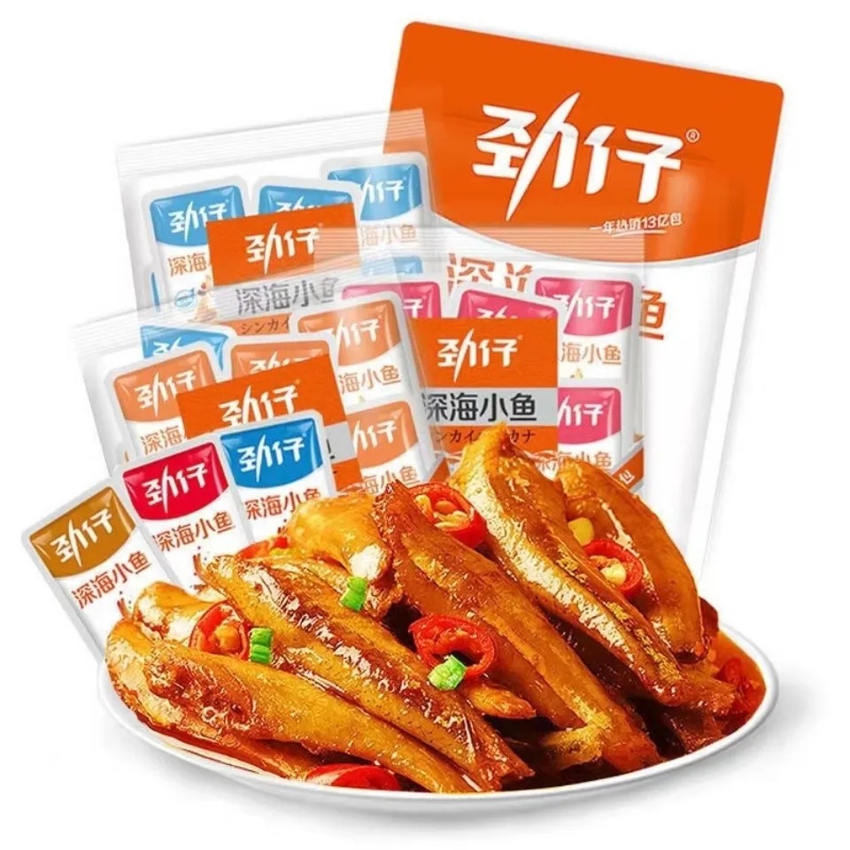 劲仔小鱼干湖南即食香辣小鱼仔深海小鱼糖醋鱼零食小吃散装 批发