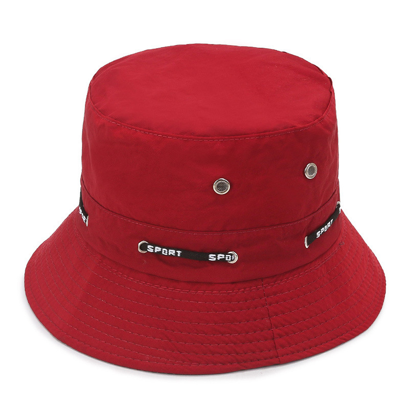 Cross-Border Hat New Small Brim Bucket Hat Breathable Sun Protection Hat Adjustable Fashion Sun-Proof Bucket Hat Low Price