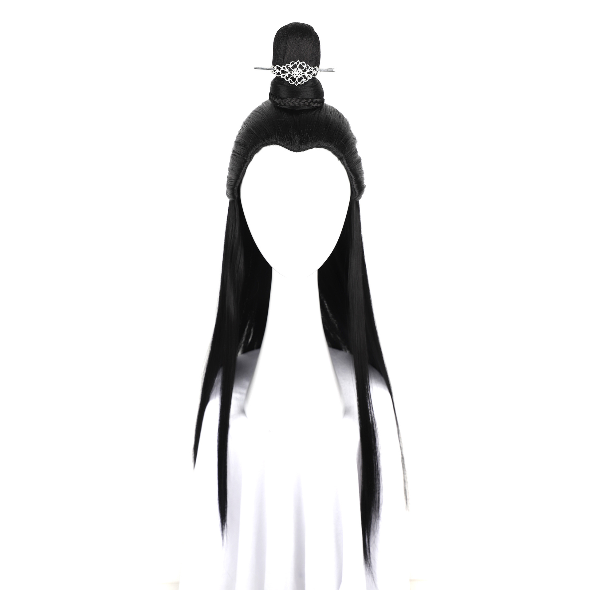 古装影视电视剧男士造型头套辫子道姑头发髻假发头套汉服造型头套