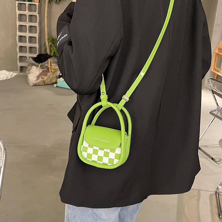 Mini Shoulder Bag Contrast Color Handbag Crossbody Phone Bag