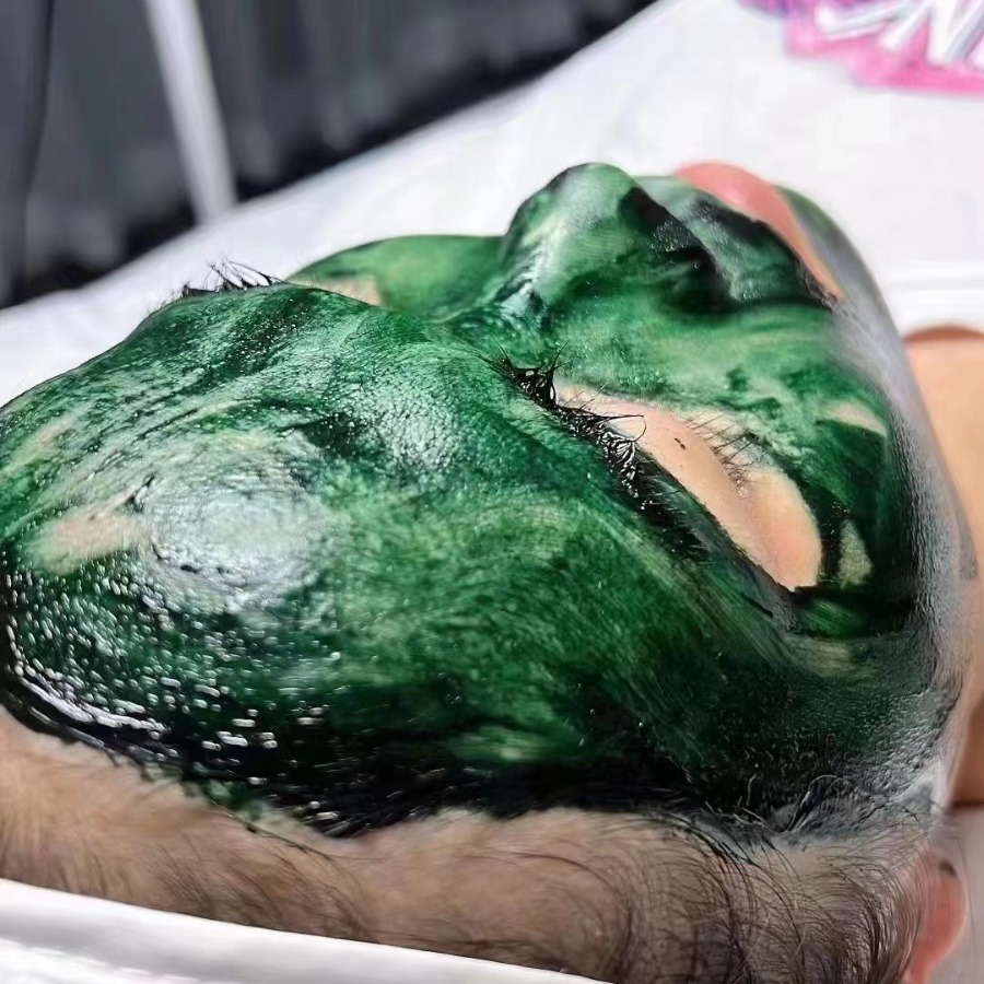 蓝藻海绵微晶粉藻院线专用升级款小绿膜海绵微针黑头长针亮肤微晶