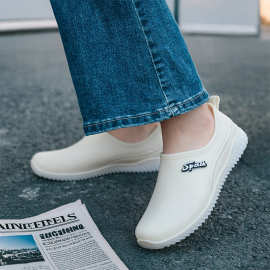 时尚雨鞋女户外散步防滑短筒水鞋水靴短筒雨靴洗车买菜厨房鞋胶鞋