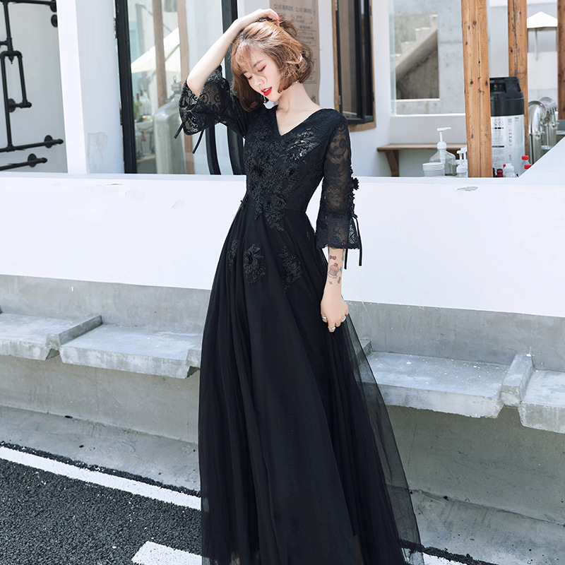 大码胖mm晚礼服显瘦加肥加大胖妹妹宴会气质高贵年会礼服裙200斤