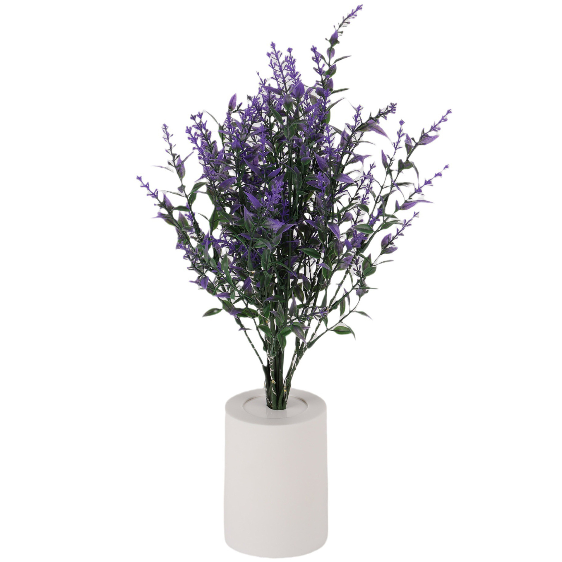 Lavender Small Night Lamp Exclusive for Cross-Border Led Candle Light Simulation Bouquet Home Decoration Wedding Decoration Ambience Light