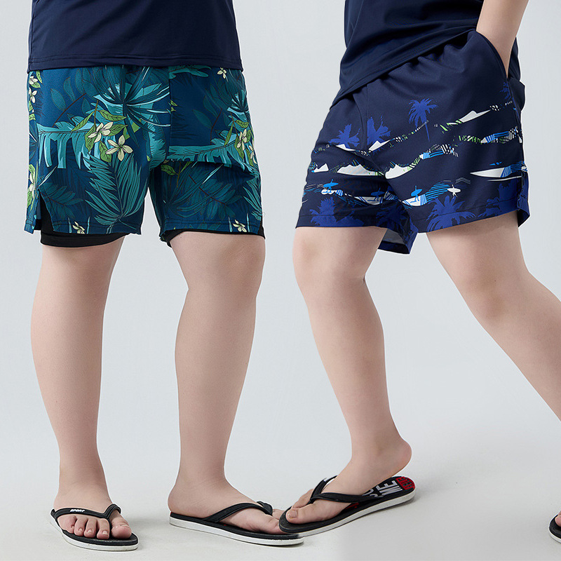 胖男童泳裤沙滩裤夏季薄款五分裤新款中大童休闲裤胖男孩裤子泳装