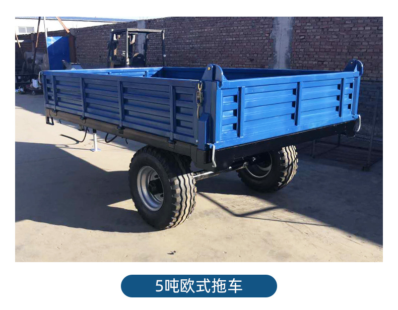 农用欧式拖车 厂家直销四轮拖拉机拖挂后斗 各种型号规格定制