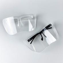 蝴蝶面罩黑镜框透明防护眼镜面罩 护目眼罩防飞沙防飞溅现货速发