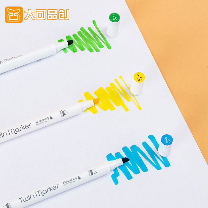 Customizable Factory Double-Headed Mark Suit Children's Office Stationery Primary School Student Drawing Pen Graffiti Writing Pen