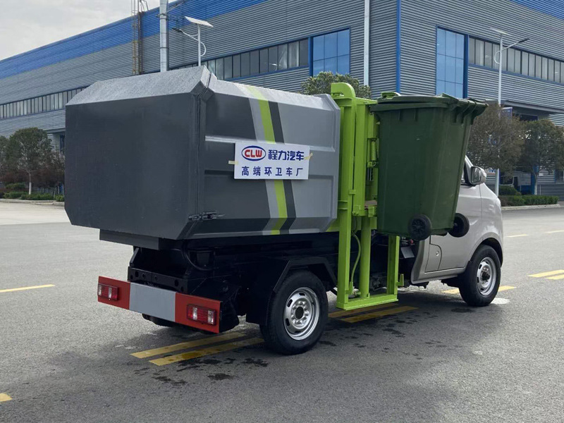 长安微型挂桶垃圾车可挂240升垃圾桶新款3立方垃圾箱带液压举升