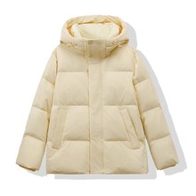 反季短款羽绒服女冬季韩系2025新款小个子宽松加厚白鸭绒外套潮