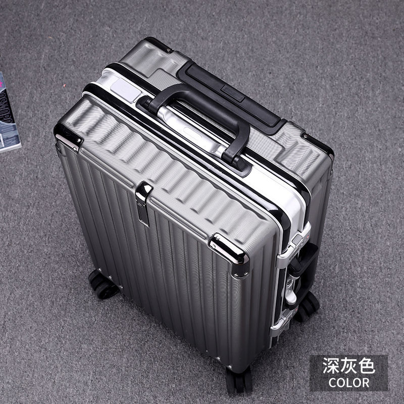 Aluminium Frame Luggage Printed Logo Gift Box Luggage Female 20 Student Suitcase Male 24 Password Check-in Suitcase