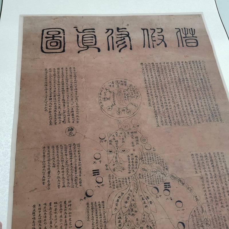 批发癖隐子借假修真图复古书法字画宣纸微喷仿古复制竖幅挂轴国画