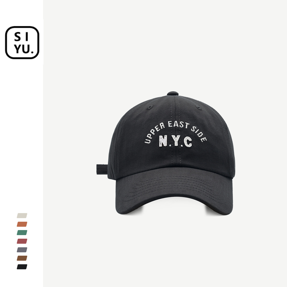 Japanese Harajuku Men's Spring and Autumn NYC Letter Embroidered Peaked Cap Outdoor Travel Female Sun Protection Sunshade Matching Baseball Cap